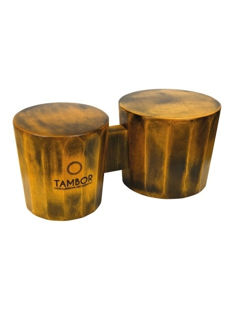 Cajon Bongò Old Finish Red inclinato